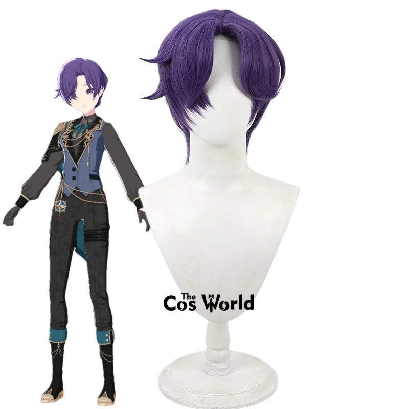 

PJSK Project Sekai Asahina Mafuyu Abyss Knight Attire 25cm Short Halloween Games Anime Cosplay Wigs Synthetic Hair+Wig Cap