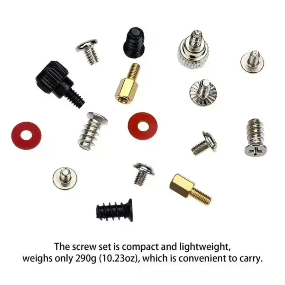 228pcs Computer Repair Screw Assortment Kit Hardware Tools High Hardness Bolt Assortment Kit Antioxidant Wear-resistant