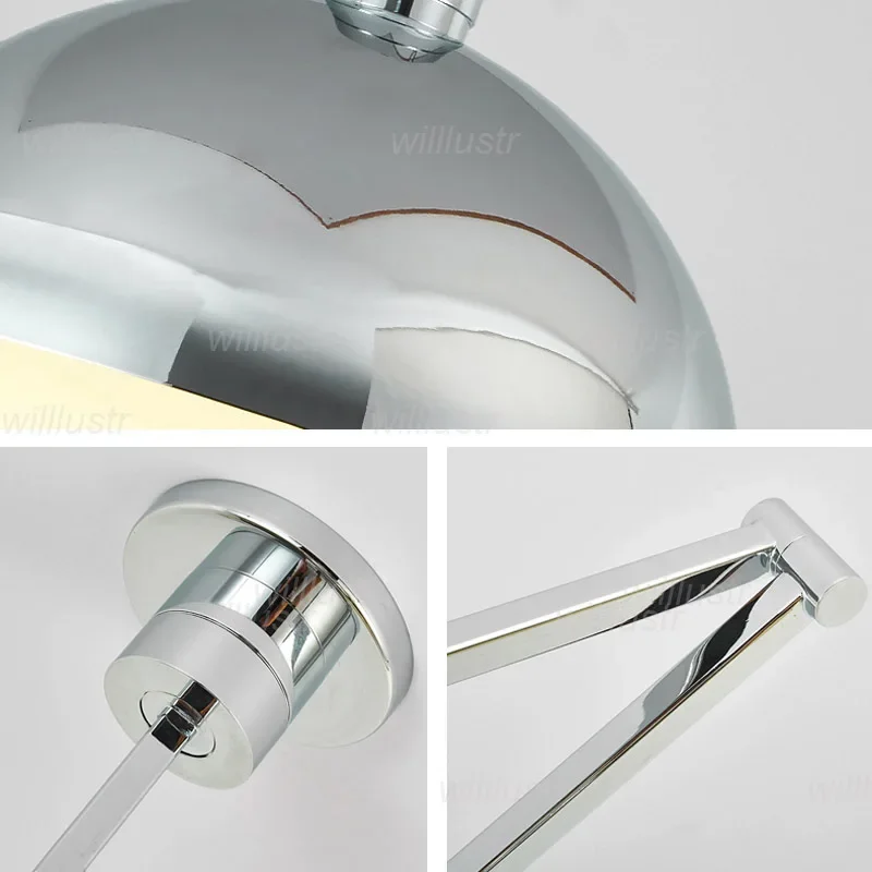 Bauhuas Rocker Arm Pendant Lamp Metal Suspension Ceiling Light for Hotel Study Cafe Dining Room Iron Folding Hanging Chandelier