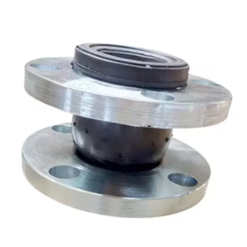Equidistant flexible single pipe joint Carbon steel flange connection Rubber drainage expansion joint