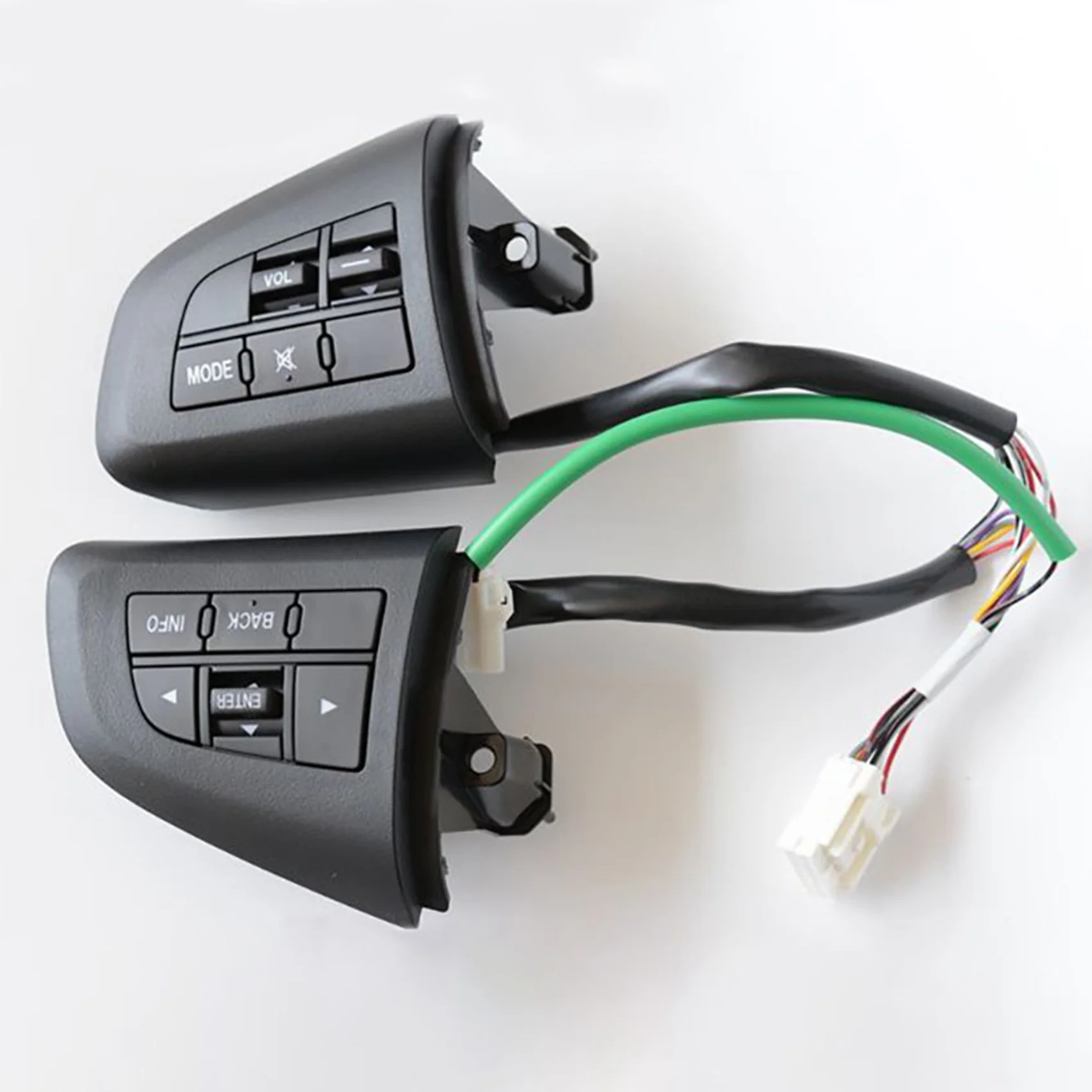 2Pcs Car Volume Mode Multi-Function Steering Wheel Switch Control Buttons for 3 5 -5 -7
