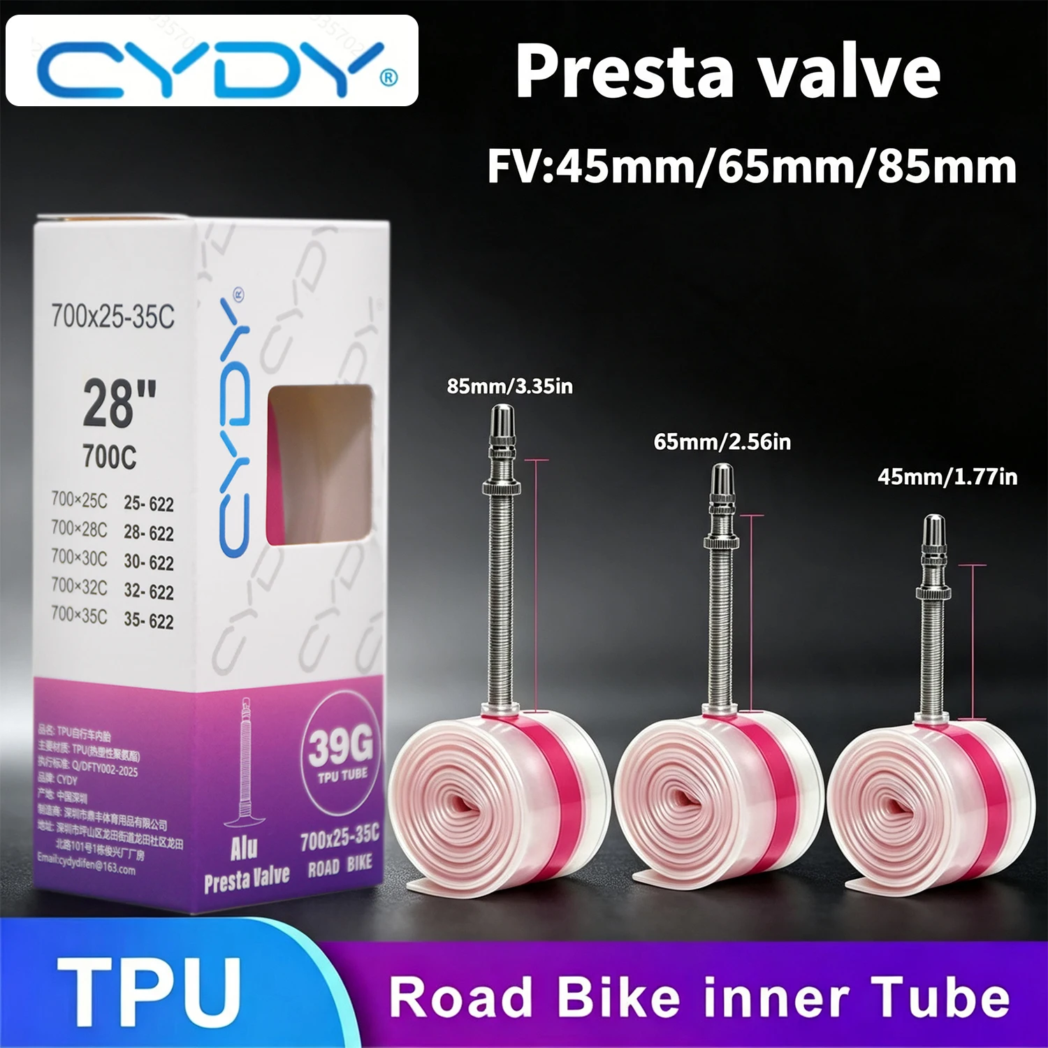 CYDY Road Bicycle TPU Inner Tu - Inner Tube 700C recension och pris