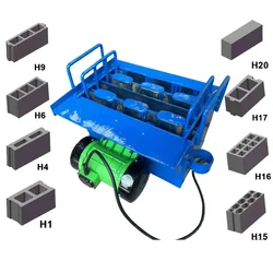 Per piccole macchine automatiche non elettriche per la produzione di mattoni industriali monofase semplici macchine per mattoni alimentate a diesel