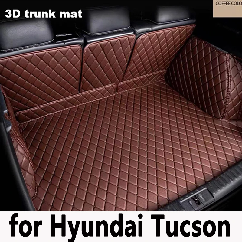 Car Trunk Protection Mats For Hyundai Tucson 2021 2022 2023 NX4 N Line Cargo Liner Carpets Cover Pad Accessories Interior Boot