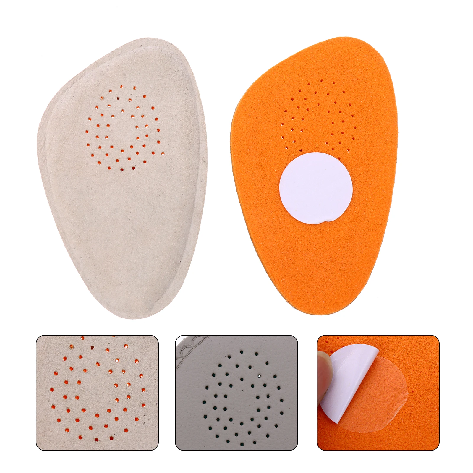 

2 Pcs Forefoot Pads Soft Insoles Anti Skid Half Size Cushions Breathable Shoe Padding Comfort Sneakers