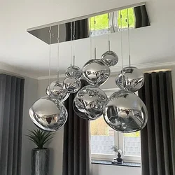 Lampe Suspendue en Verre de Lave au Design Nordique Moderne, Luminaire Décoratif d'Nik, Idéal pour un Salon, une Cuisine