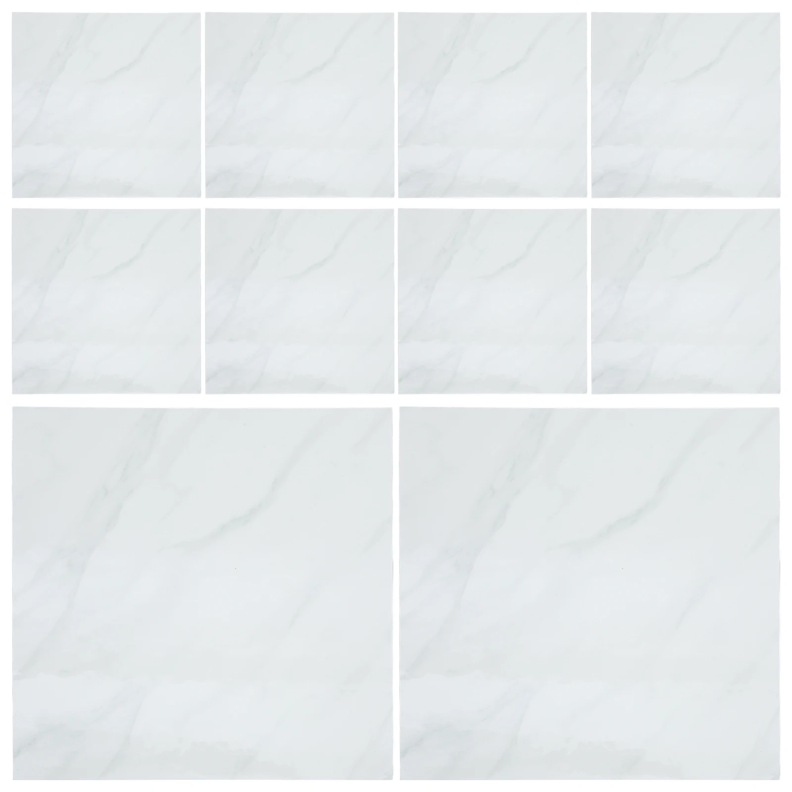 

10 Pcs Marble Tiles Stickers Pattern Fireplace Peel and Decals Water Proof Backsplash The Pet Bathroom Waterproof