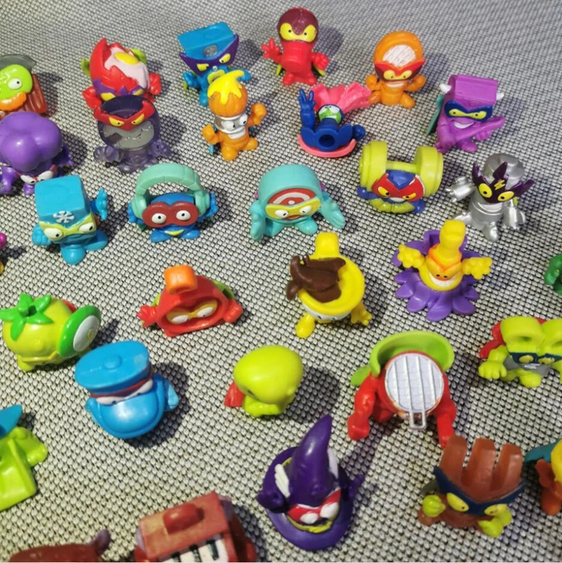 Figuras de acción de Superzings, juego de 10 piezas, camión de basura, Mini coches de basura, modelos de colección, diferentes al azar, utilería de 3cm