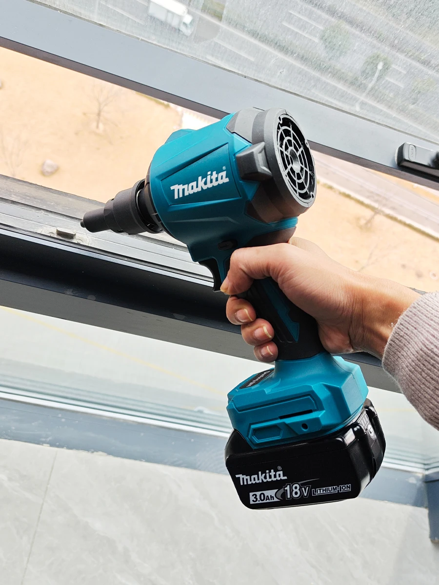 Makita DAS180 Draadloze luchtblazer 18V Multifunctionele stofmachine met mondstuk Luchtstofverwijderingspistool Inflator Tool - afbeelding 2