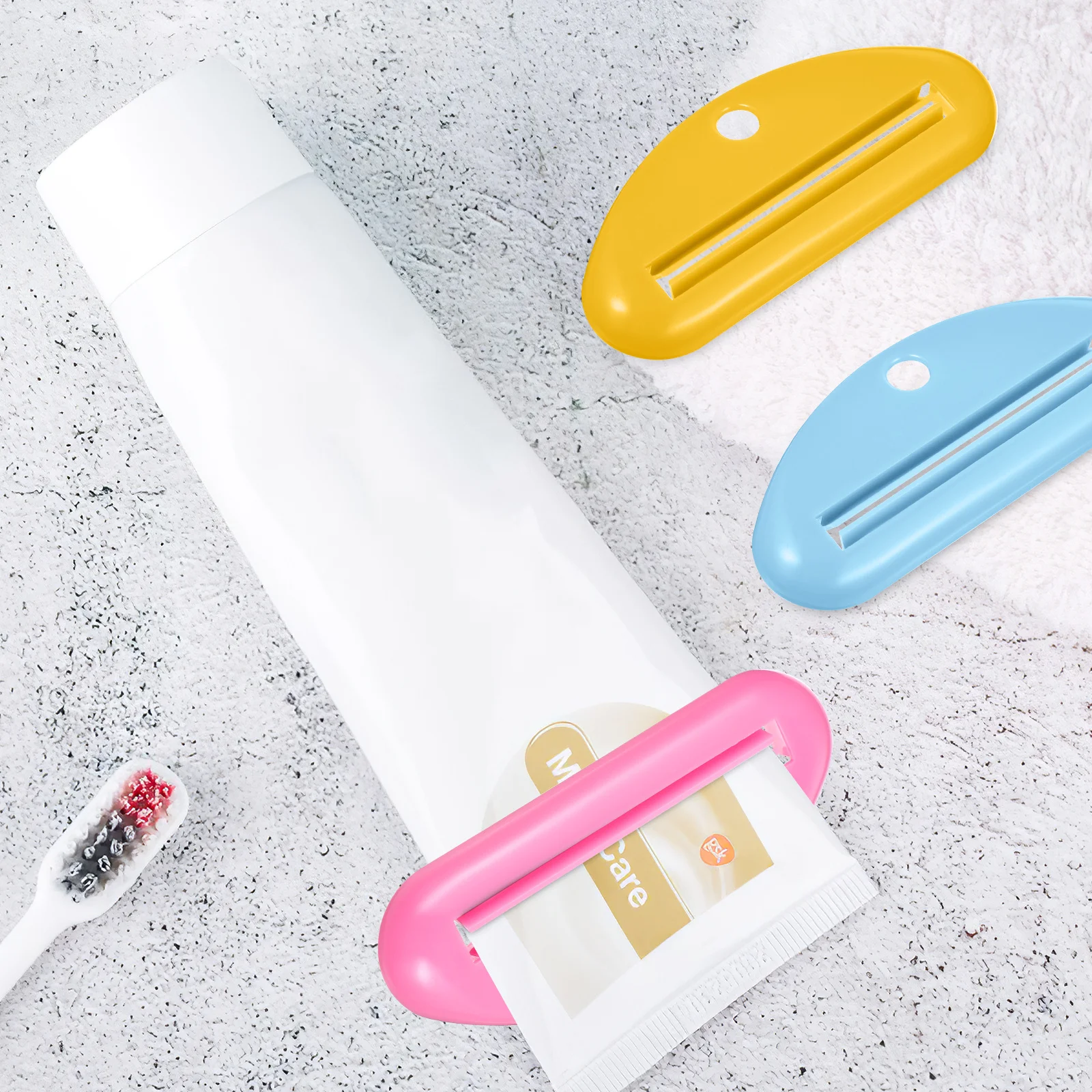 

10Pcs Toothpaste Squeezer Colorful Design Smooth Surface for Bathroom Makeup Face Wash Tube Roller Tool Toothpaste