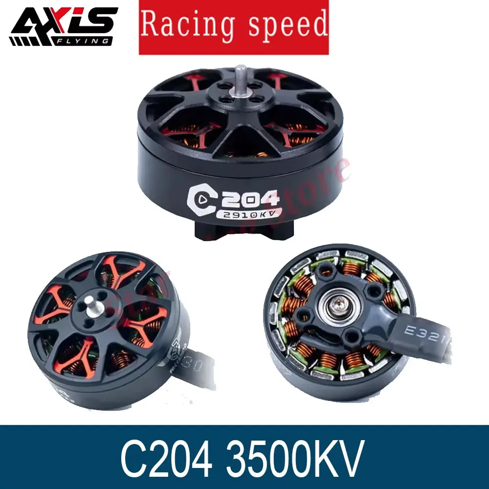 AxisFlying AXISFLYING C204 2004 FPV Brushless Motor 2910KV 6S /3500KV 4S Drone Motor For RC FPV 3/3.5inch Cinewhoop Cinematic Quadcopter