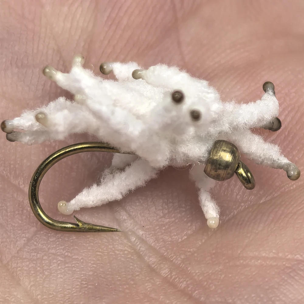 8-teiliges Set # 10~ # 20 Ultra Maggots Nymphen-Madenschwanz-Clusterfliegen für Forellen-, Karpfen- und Barsch-Angeln – Künstliche Wurm-Insektenköder – Detail 5