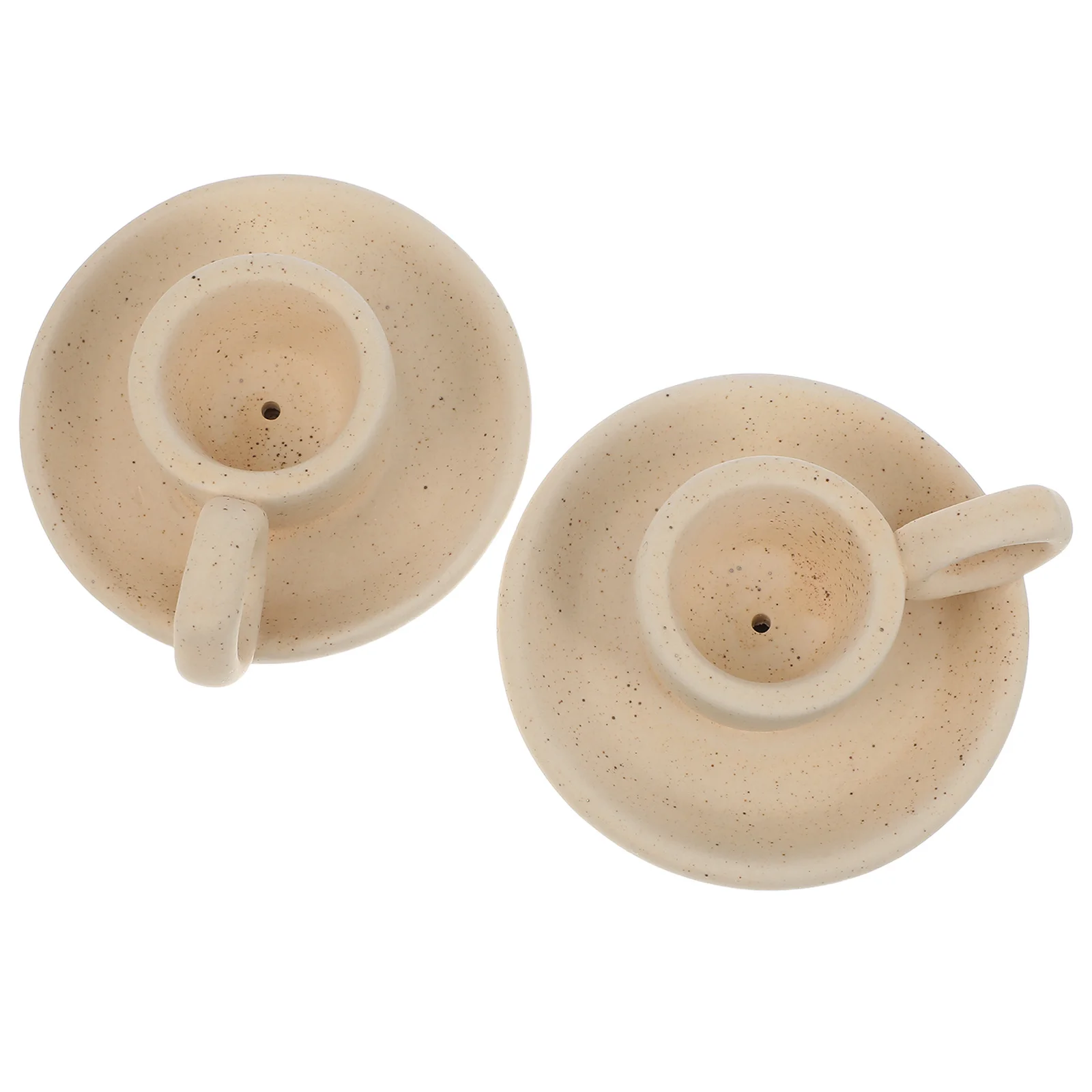 

2Pcs Nordic Ceramic Holder Elegant Glossy Taper Candlestick Stand Wedding Dining Table Centerpiece Holiday Decor