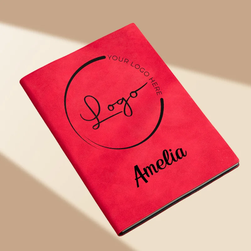 1 Custom Logo-printed Notebook with Personalized Letters and Names, Custom Corporate Logo Notebooks with Photo Customization