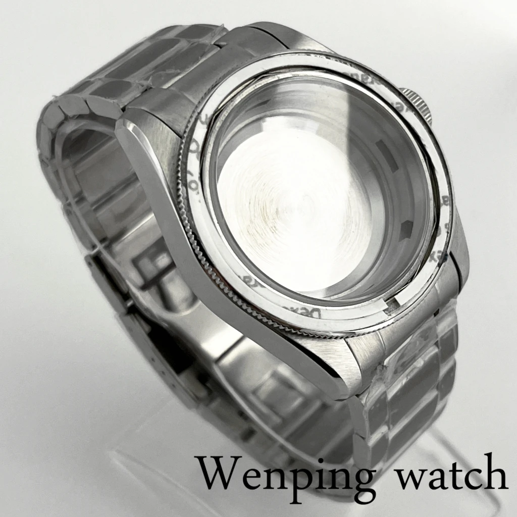 New Original 41mm Silver Watch Case Aluminium Bezel Fit NH35 NH36 ETA2824 2836 Miyota8205 8215 821A PT5000 Movement