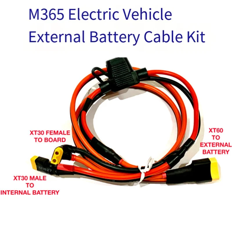 A79E-Battery Expansion Cable Kit For Xiaomi M365 Pro- Includes XT30& XT60 Connectors And A Fuse In 36V 48V Models view 4