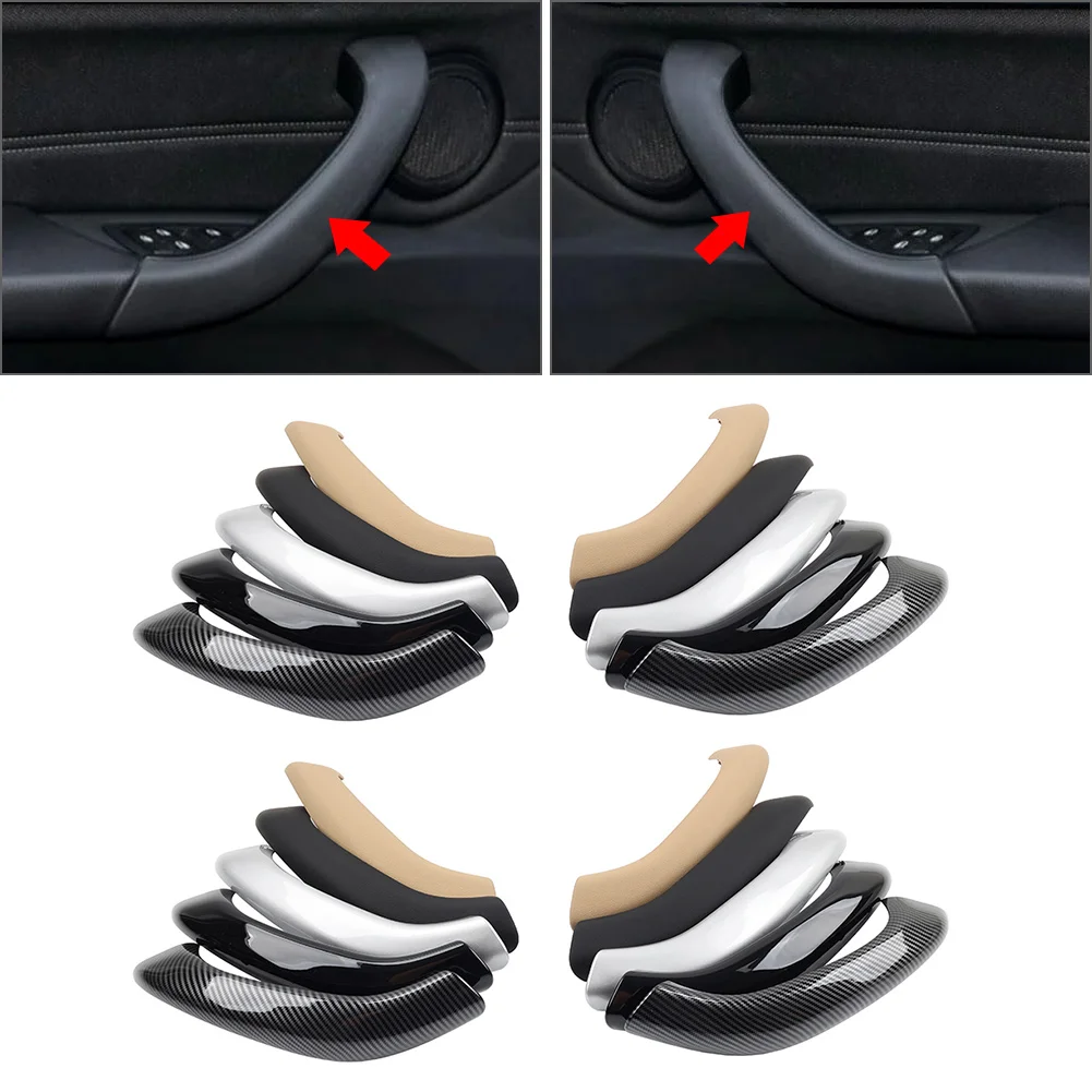 4Pcs/Set Car Interior Door Pull Handle Outer Cover For BMW X1 F48 F49 2016-2022 For X2 F39 2018-2023