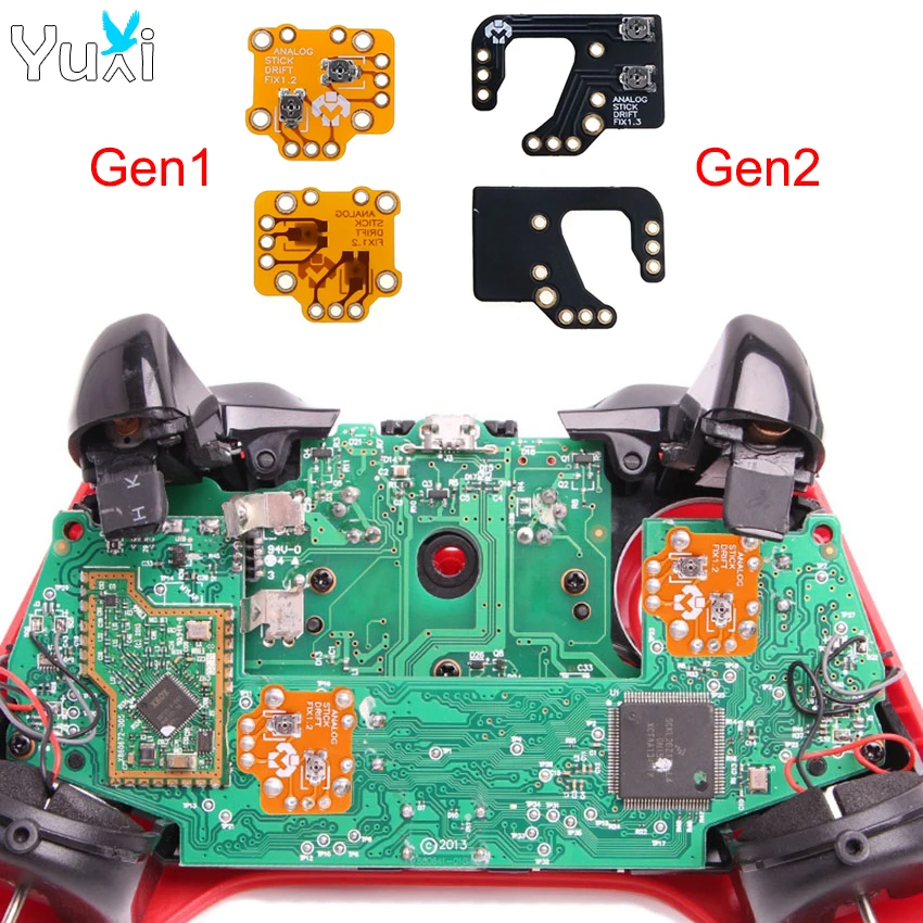 YuXi 2pcs Analog Stick Drift Fix For PS4 PS5 XBox One Series X S Controller Joystick Drift Module Correction PCB Board