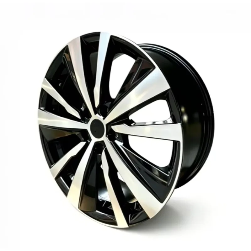 19 Inch Gloss Black Machine Face Cast Alloy Wheels 5x112 PCD ET30 ET40mm 66.1 Center Bore Car Rims