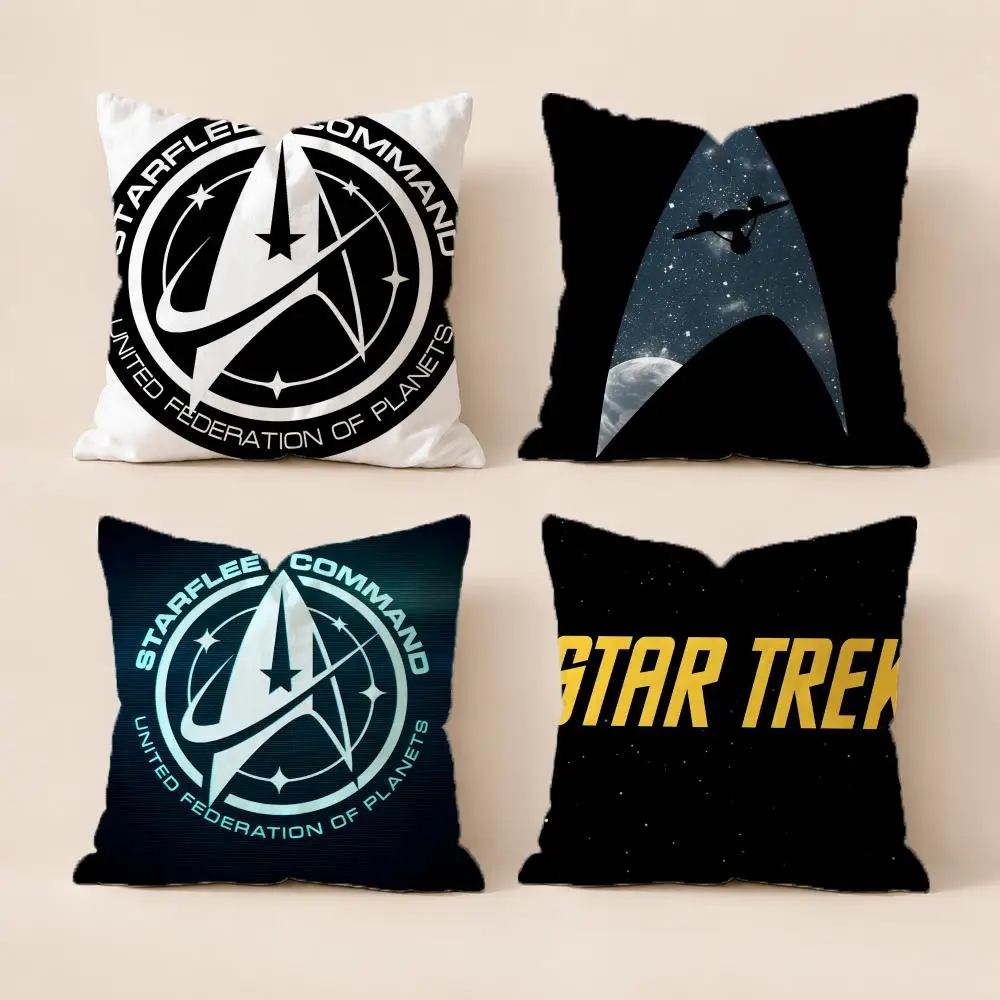 Show SStar Trek Shiped Cushion Cover Washable Soft Thick Cushion Cover Decorative Pillowcase for Sofa Living Room Home