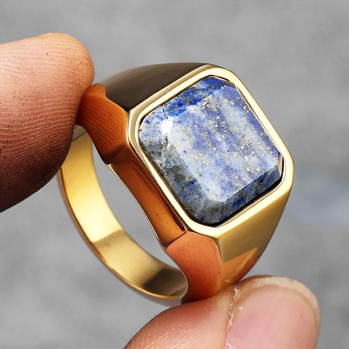 Luxury Galaxy Starry Sky Men Rings Stainless Steel Punk Rock Aesthetic Fashion Women Jewelry Accessories For Gift Wholesale view 4