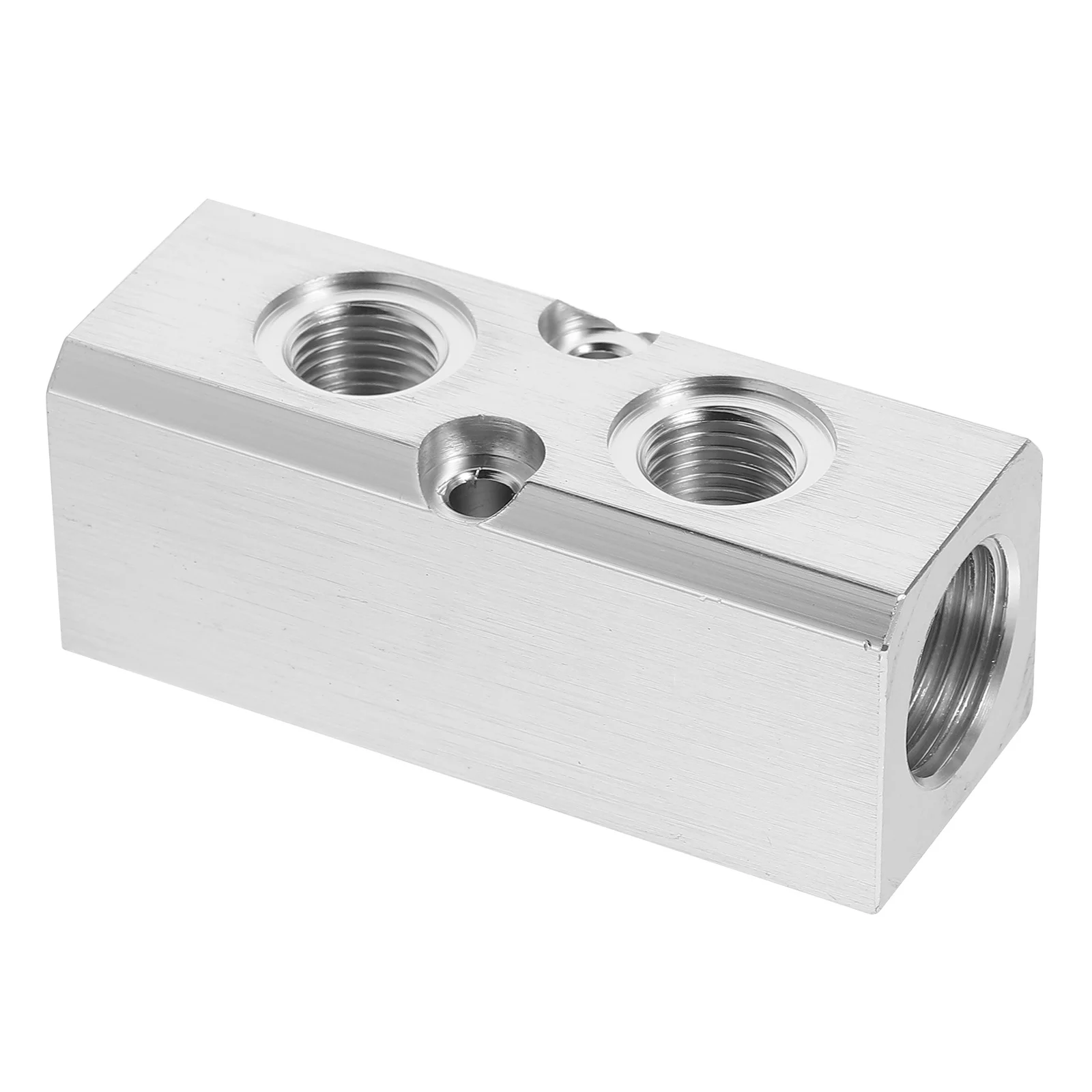 

1Pcs Multi-Port Air Manifold Distribution Block Precision Pneumatic Fitting for Air Compressor and Hose Systems Silver
