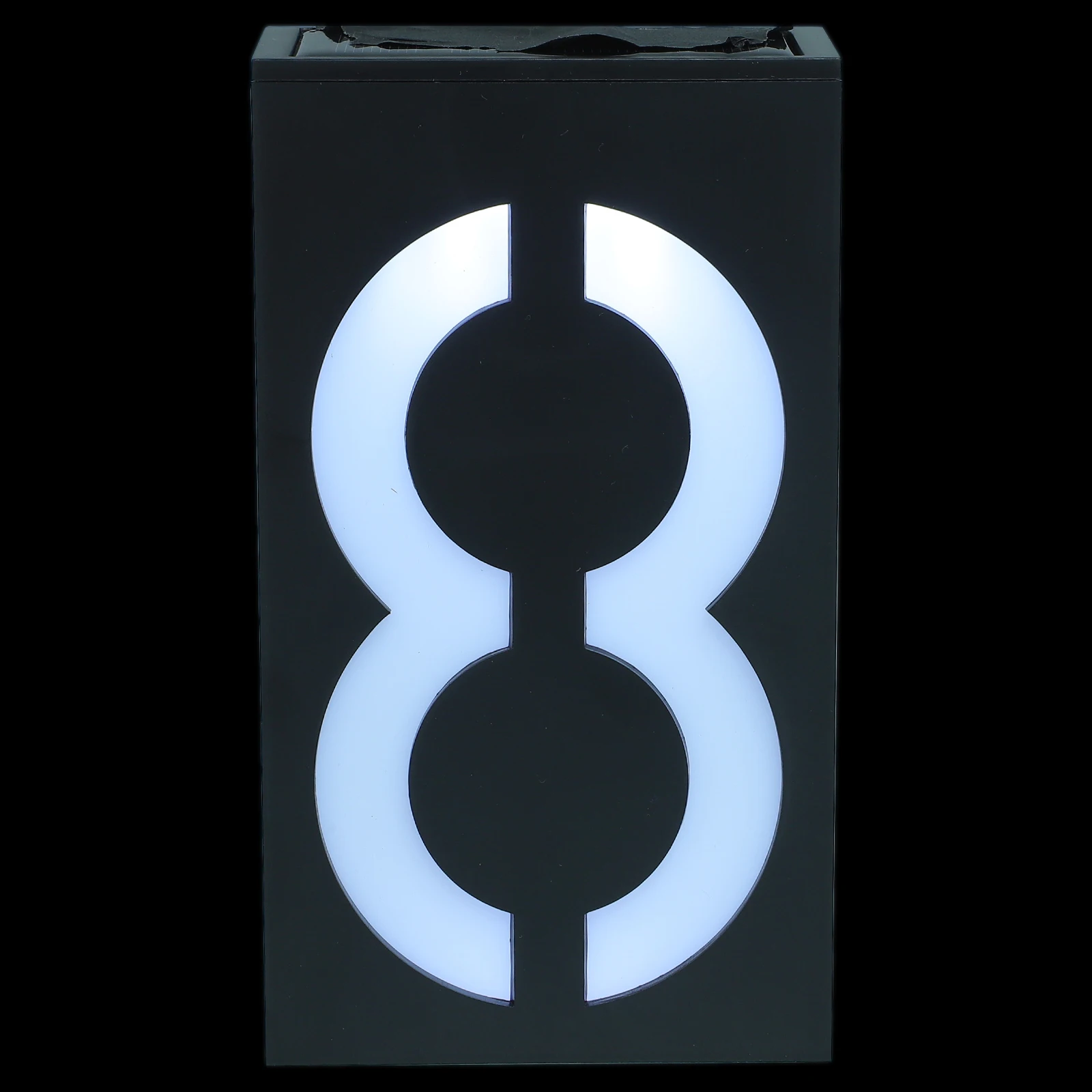

Solar Door Plate Doorplate Number House Plaque Address Sign Light Numbers Black