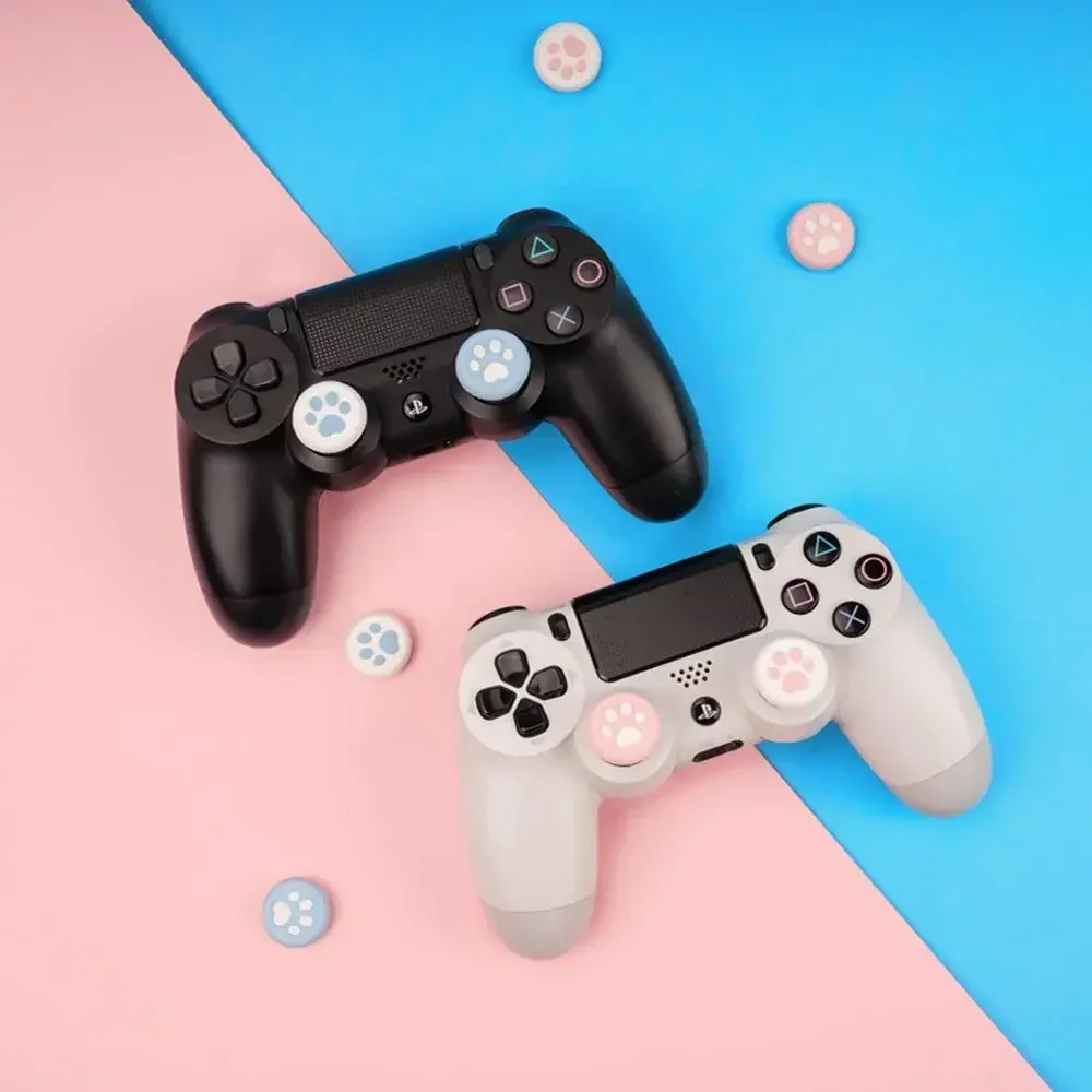 ZOMTOP 4Pcs Gatto Artiglio Thumb Grip Set Joystick Tappi per Interruttore Controller Pro PS4 Xbox One Game Accessori Thumbstick pulsante