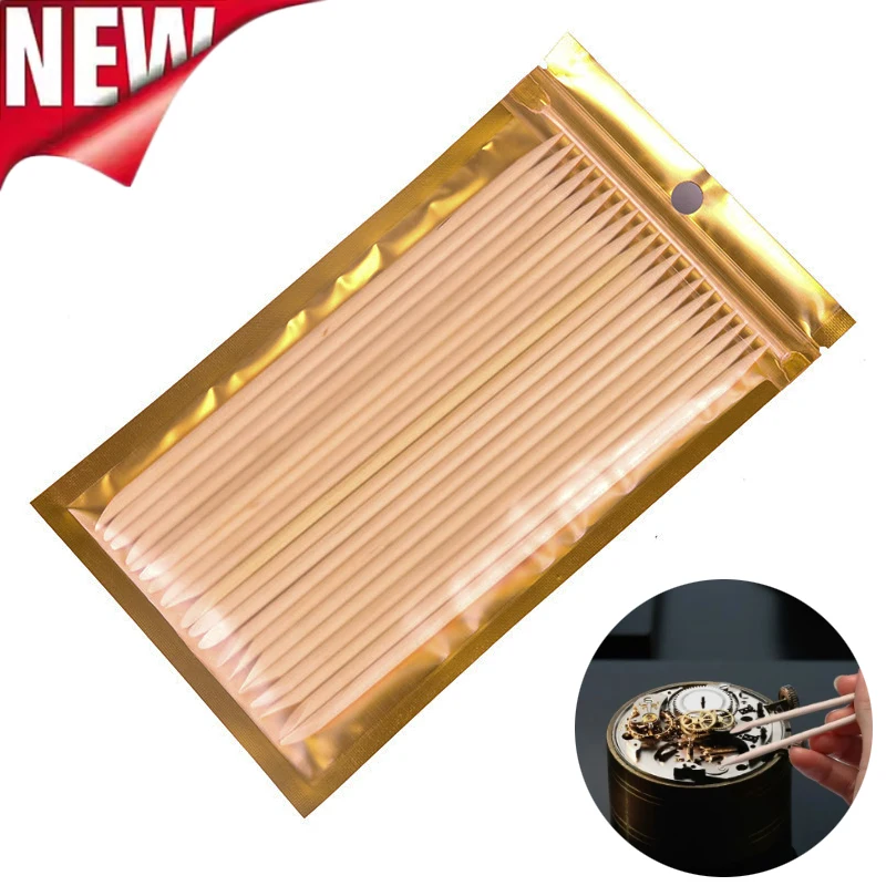 Neue 20 stücke Uhr Reparatur Massivholz Reinigung Stick Weide Holz Stick Geeignet für Bewegung Reparatur Zifferblatt Reinigung Werkzeug Holz streifen