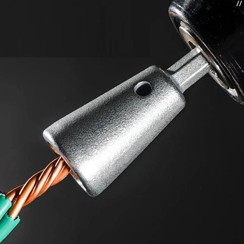 1PC Wire Twisting Tools With 6mm Hexagonal Handle Electrician Dedicated Line Splitter Quickly Twister Peeling Free Wire Tools