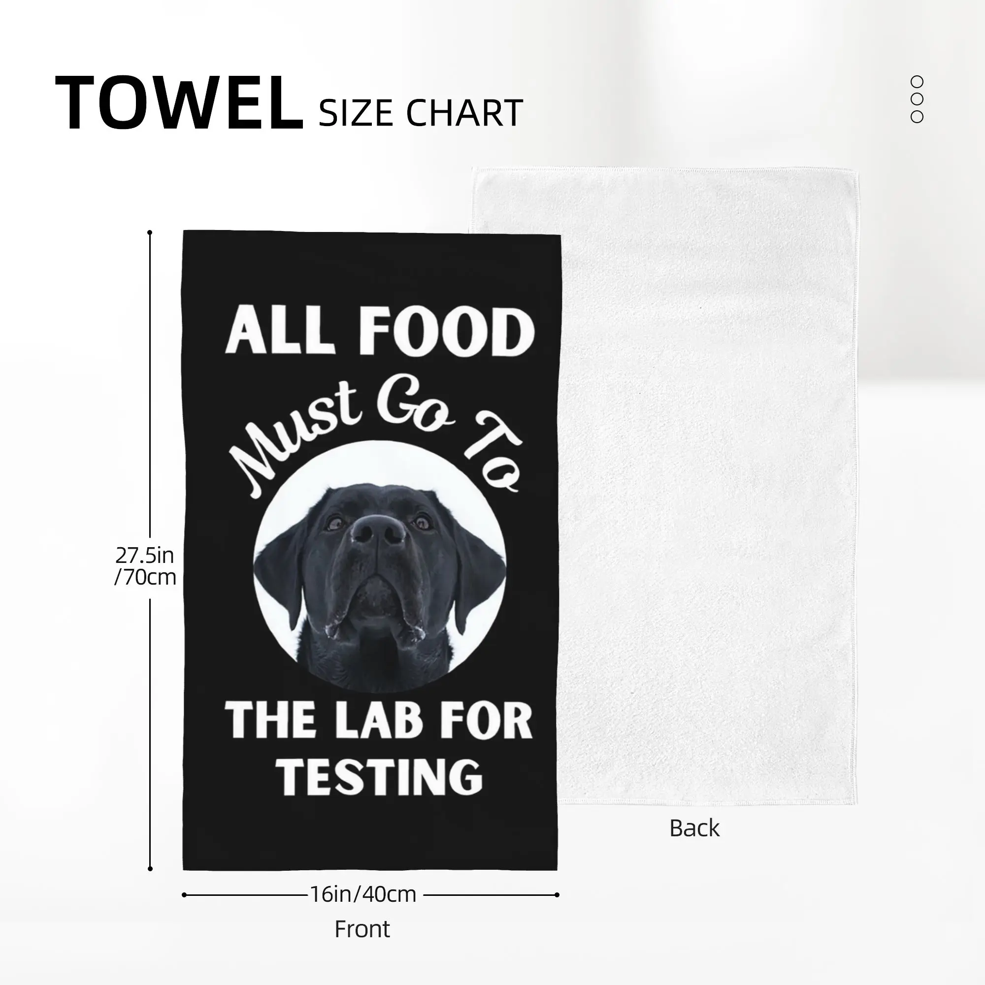 Custom All Food Must Go To The Lab For Testing Soft Face Towel Quick Dry Pool Bath Cotton Towels Breathable