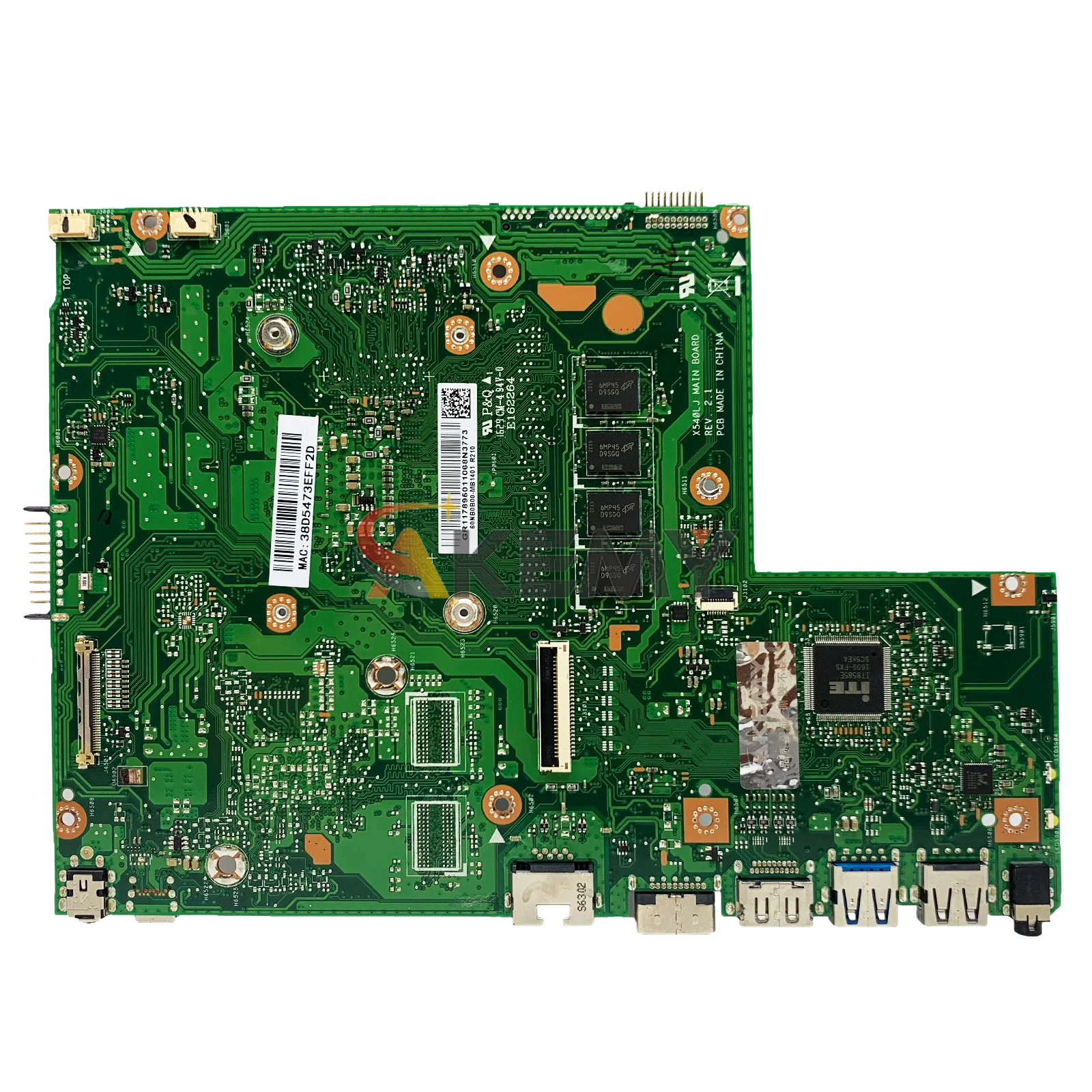 X540LA Laptop Motherboard For ASUS VivoBook A540L F540L X540LJ D540L R540L X540L X540LA Notebook Mainboard With I3 I5 I7 CPU stk