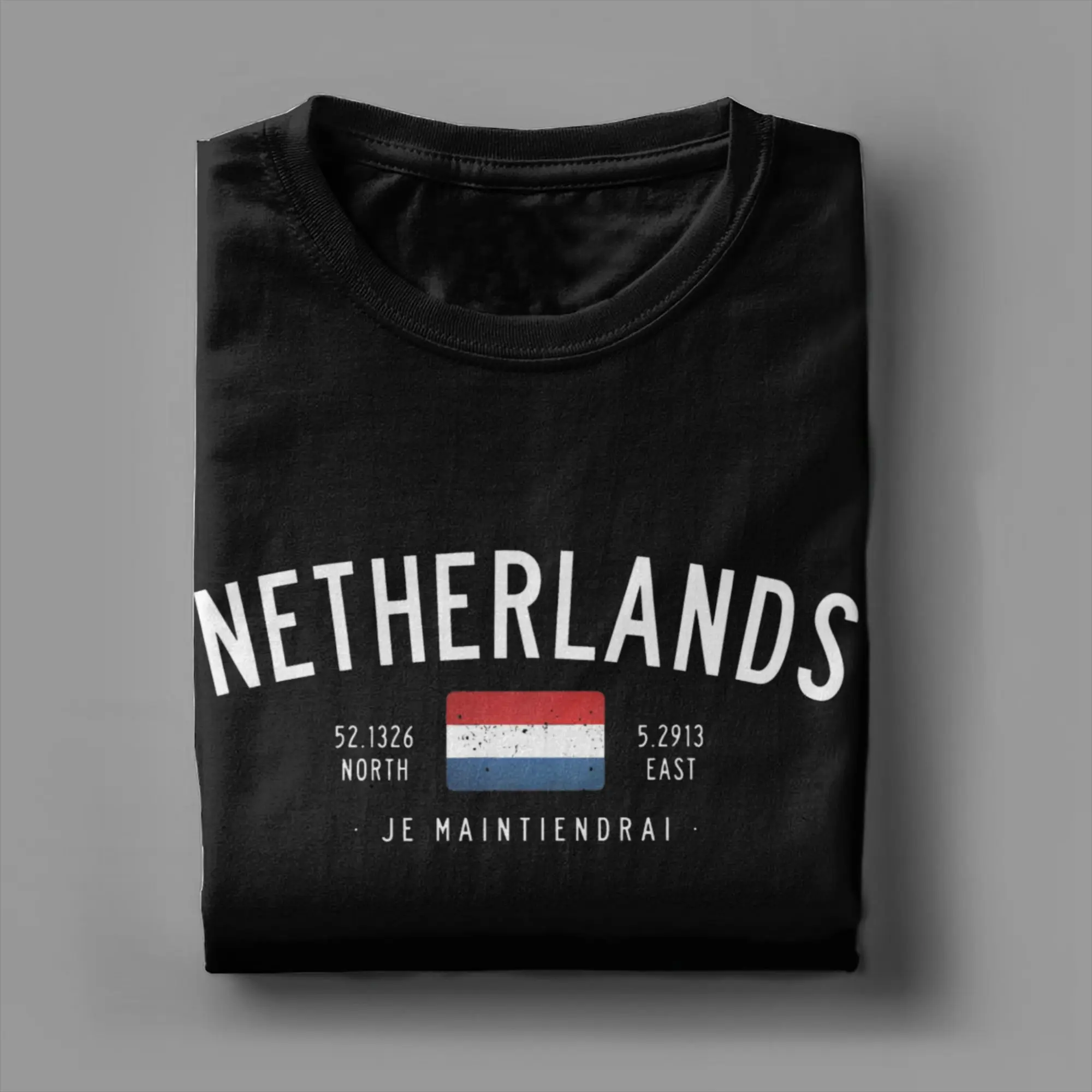 Vintage T-Shirt Netherlands Dutch Flag 100 Cotton T-Shirts Hip Hop Tshirt for Men Summer Awesome Custom Short Sleeve Clothes