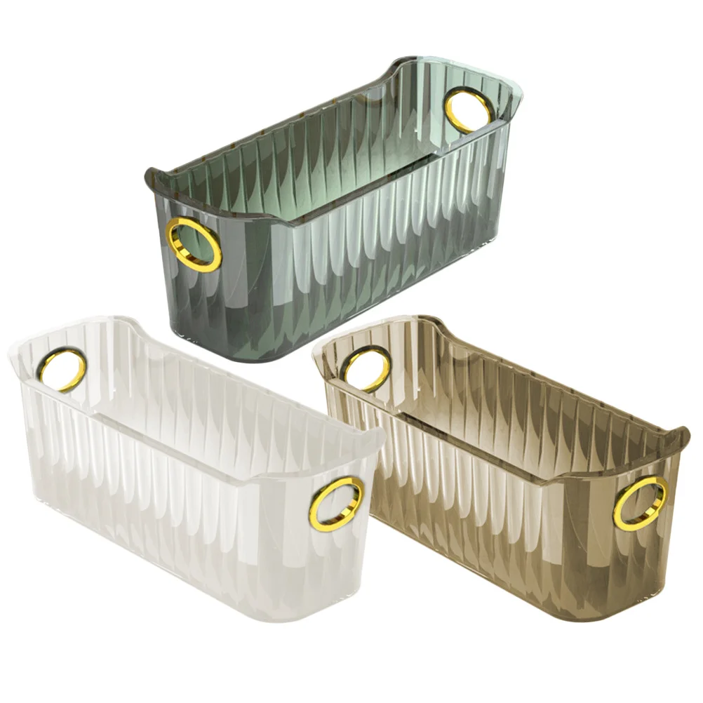 

3Pcs Desktop Makeup Storage Box Organizing Holder Cosmetics Organizer for Kitchen Bathroom Bedroom Cosmetics Organizer