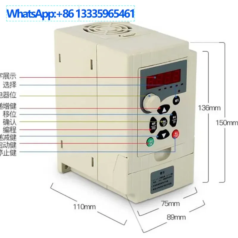 

Inverter 0.4f 0.75 1.5 2.2 Three-phase 220