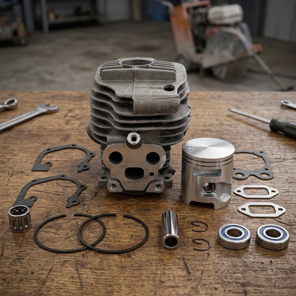 Cylinder Kit with Oil Seals Gasket and Needle Bearing for K750 Concrete Cutters Replaces Part Numbers 506 38 61-71 581357401