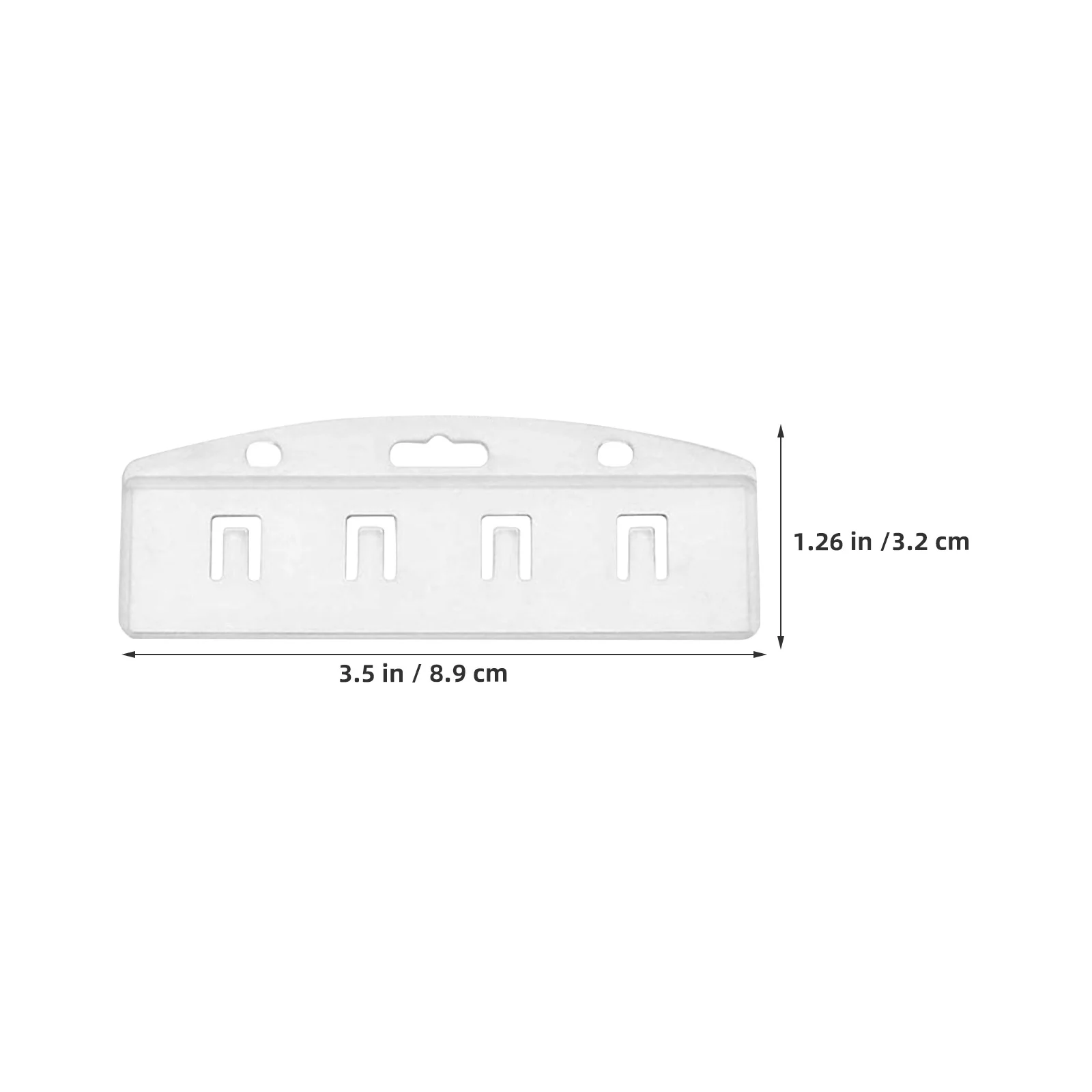 25 قطعة حامل شارة شفاف صلب واضح بطاقة الهوية حامي لمؤتمر المكتب الضرب الائتمان القابض تمرير المنظم كم