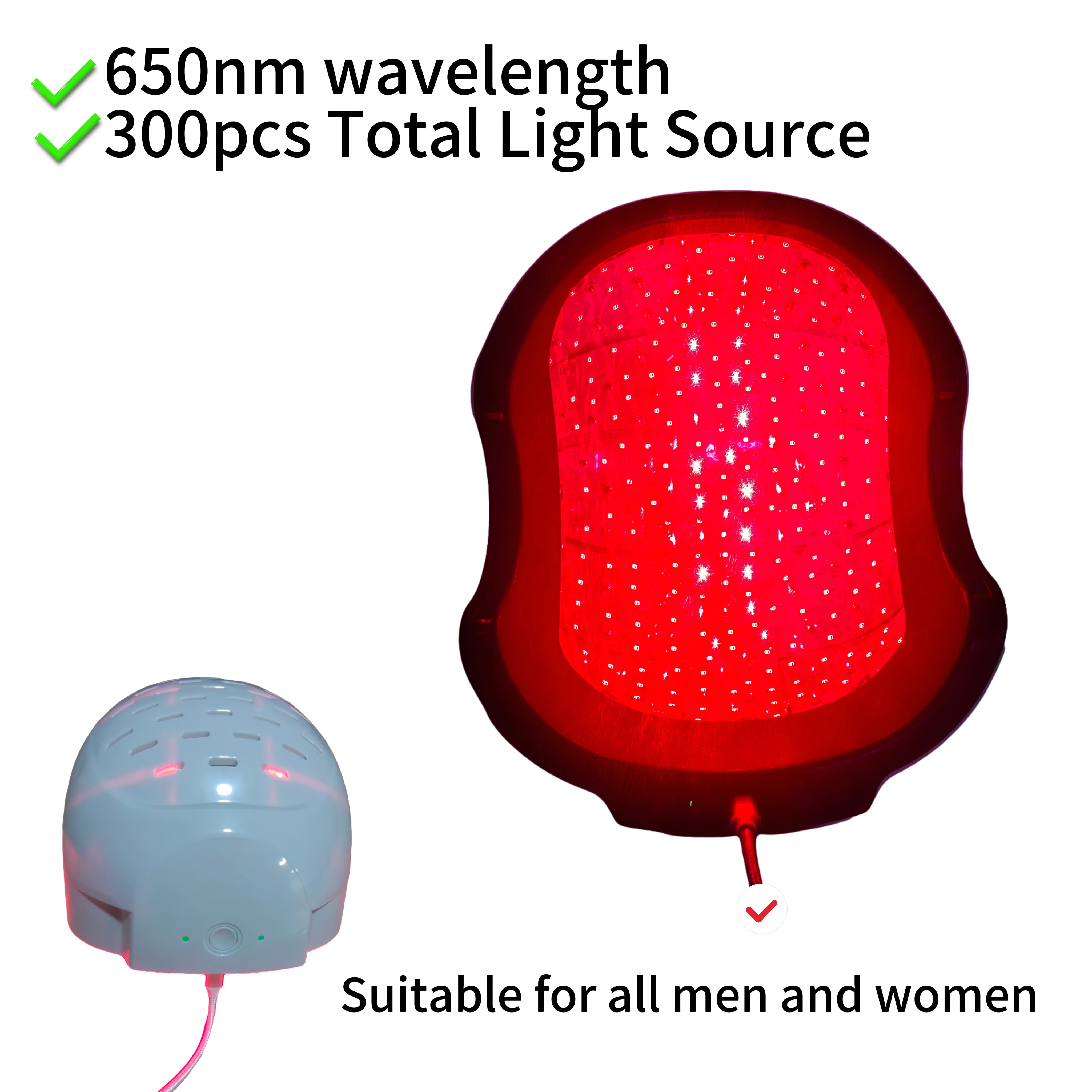 Anti Hair Loss & Stress Relief Helmet | LED Red Light Therapy Hair Growth Cap for Head Pain & Scalp Relaxation Massager