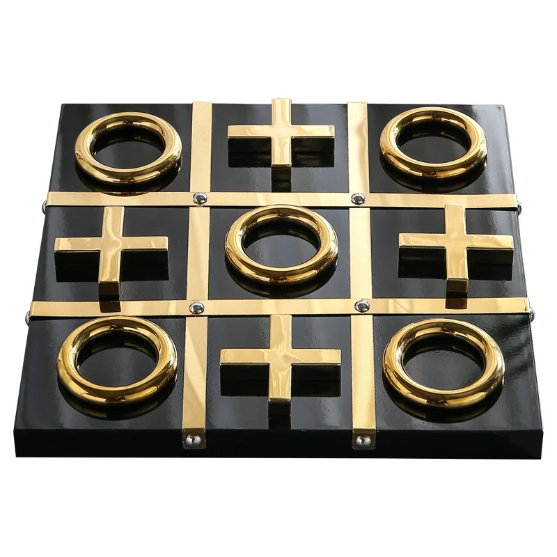 Nordic light luxury chess chess special ornament high-end decoration creative home metal decoration crafts