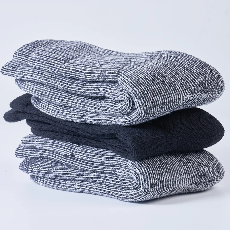 2 Pairs Wool Socks Thicken Warm Hiking Cushion Crew Socks For Men Women Wool Sports Socks Moisture Wicking Euro Size