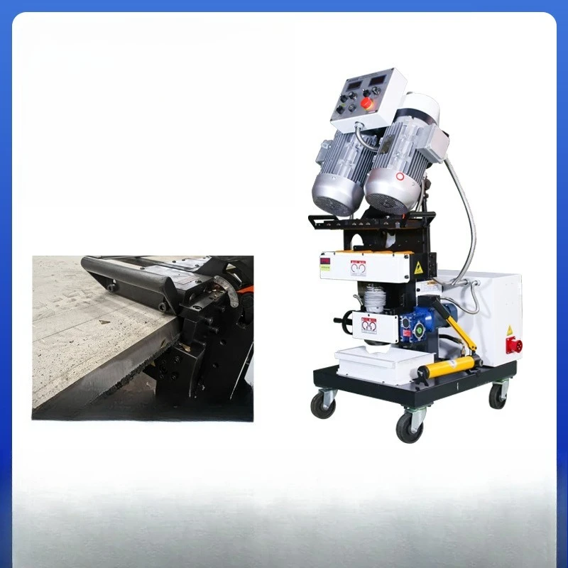 Automatic walking steel plate beveling machine, double motor, flat edge milling machine, small plate beveling machine