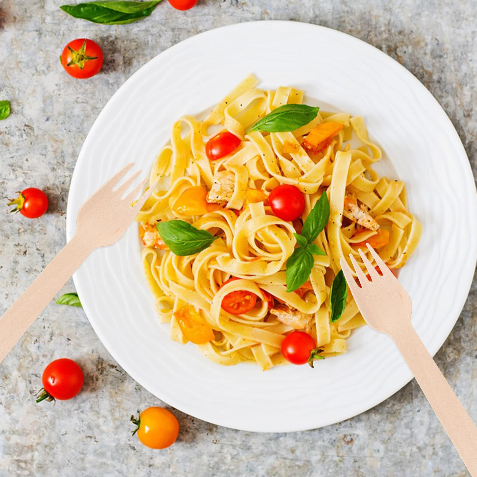 

300Pcs Wooden Cutlery Utensils Set Disposable Wood Forks Spoons Knives Suitable for Camping Bbq Wedding Birthday Party