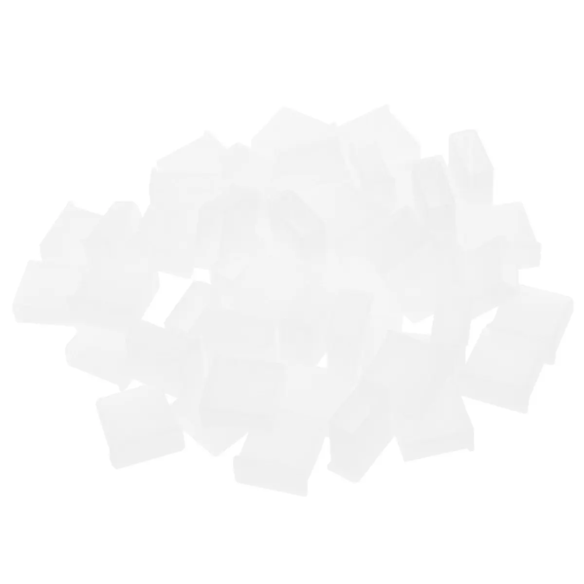 50Pcs USB Protective Plugs Transparent Plastic Covers Standard Port for Laptop Pc USB Slot Dust Proof Dirt Splash Guard