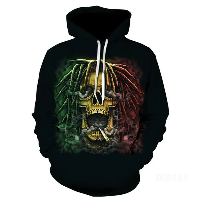Skull Fashion Style 3D Printed Hoodies Unisex Pullovers Hoodie Casual Sweatshirts Street Top Tracksuit