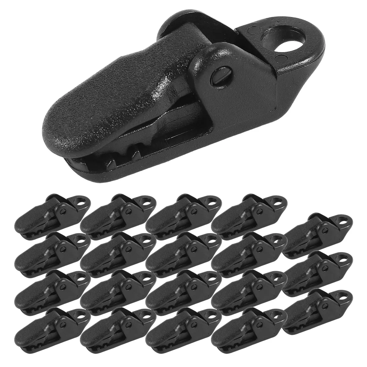 20Pcs Tent Awning Canopy Clamp Tarp Clip Snap Canvas Anchor Gripper Caravan Jaw Grip Trap Tighten Tool Outdoor Camp Hike Kit