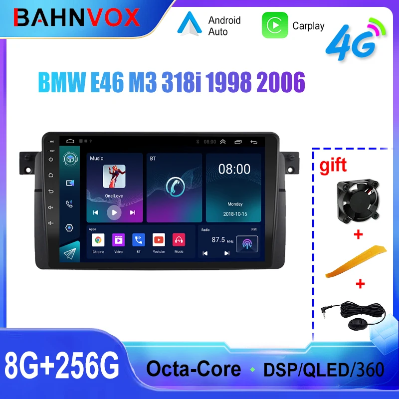 Android Car Radio for BMW E46 M3 318i 1998 2006 GPS Navigation Multimedia Video Player Stereo Tape Recorder Screen Head Unit 4G