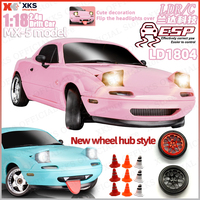 LDRC LD1804 1/18 Scale RC Drift Car 2.4G 2WD with Electronic Speed Controller ESP Gyroscope And LED Lights Full Control Model To