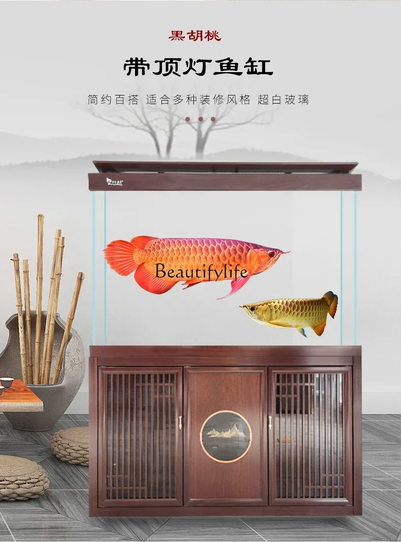 LD33 Salon Podłoga Super Białe Szkło 2 M Ekran Dolny Filtr Akwarium Smok Ryba Zmiana Wody Cichy 3 M