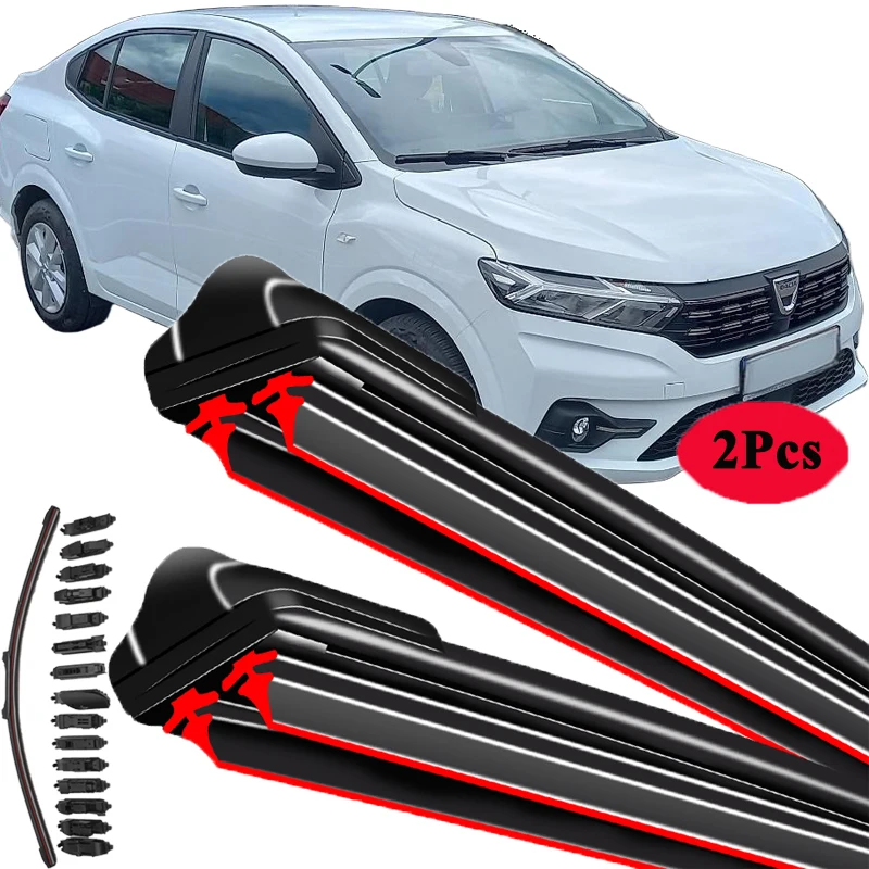 

For Dacia Logan MK1 MK2 MK3 2004-2023 Car Windshield Wiper Blade Front Windscreen Windshield Brushes Washer Accessories Window