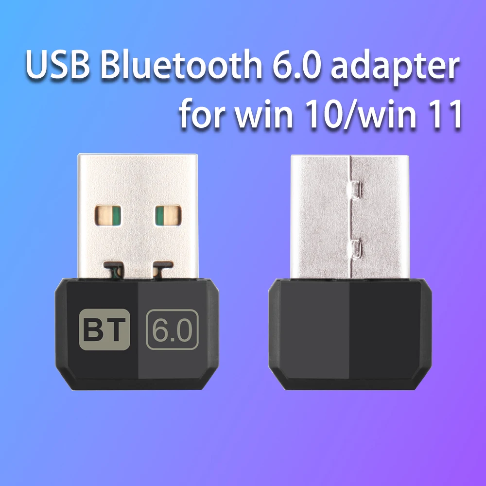 

Адаптер Bluetooth 6.0 USB Bluetooth 6.0 для ПК Dongle Adaptador Беспроводная мышь Keyborad Музыкальный аудиоприемник USB-передатчик